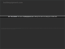 Tablet Screenshot of buildequipment.com